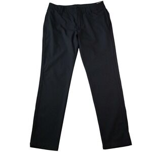 Under Armour Pants Mens 36X32 Black Nylon Blend Golf Stretch Flat Front Straight